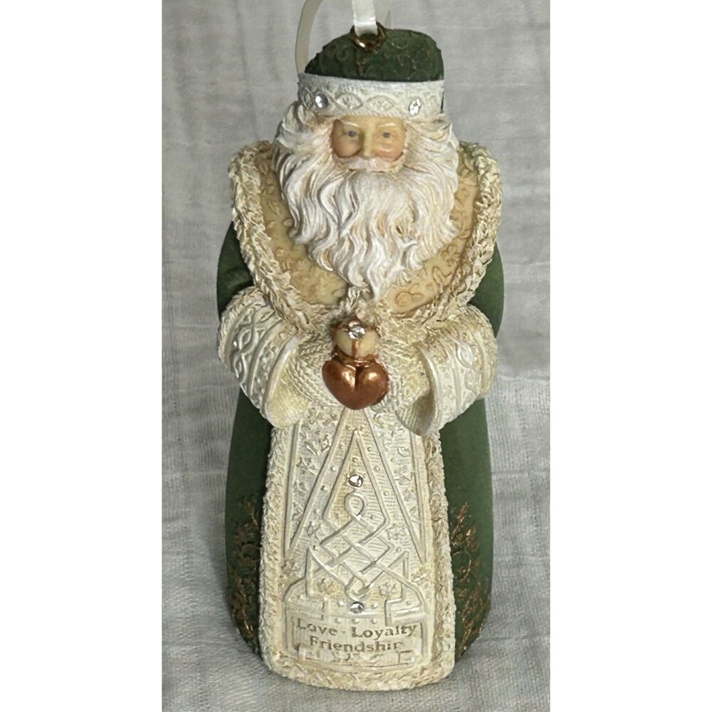 Enesco The heart of Christmas Irish Santa Claus Ornament Love Loyalty Friendship